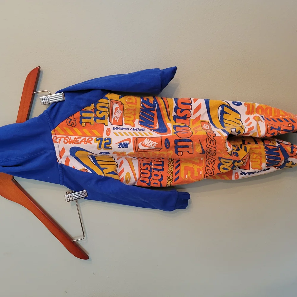 Nike Blue and Orange Graphic Jumpsuit - Picture 3 of 4